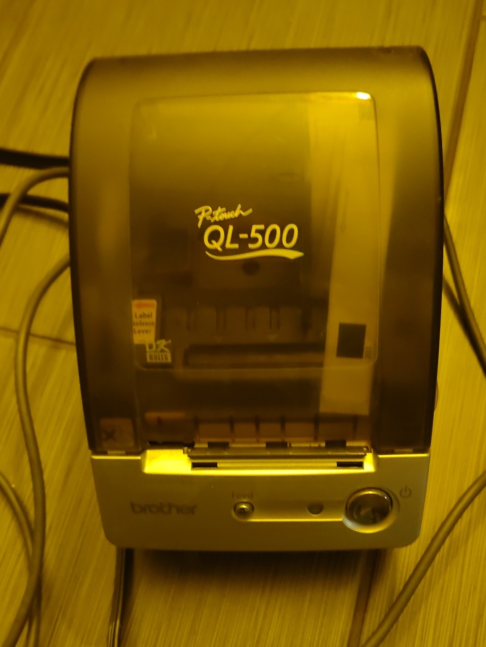Brother QL-500 Label Printer - Dark Gray/Tinted Cover